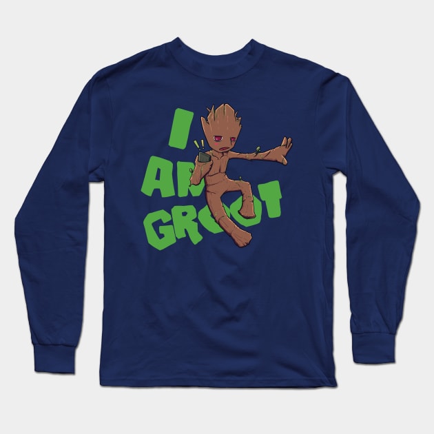 Groot! Long Sleeve T-Shirt by Susto